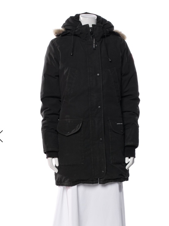 Canada Goose Jackets & Blazers - Canada Goose Women's Black Parka with Fur-Trim Hood USA SP